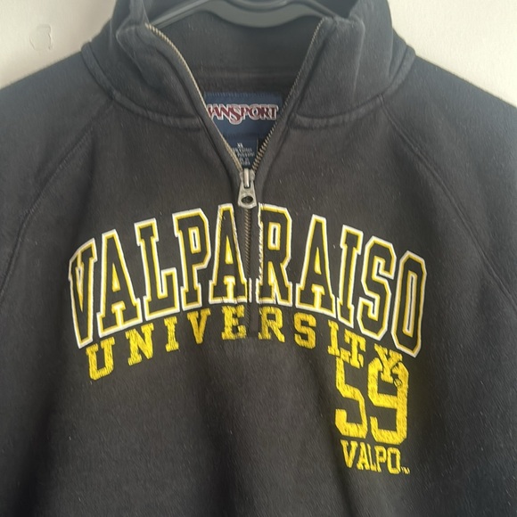 Valparaiso half zip jansport hoodie black half zip - Picture 2 of 3